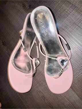 Jasmin Pink Gem-Embellished Women's Sandals